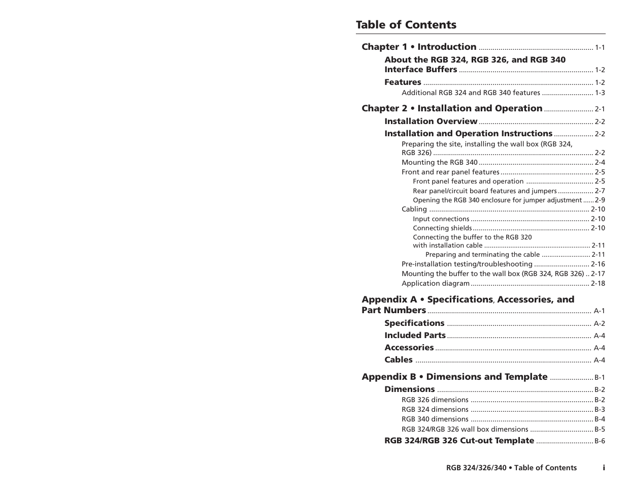 Extron Electronics RGB 340 User Manual | Page 3 / 21