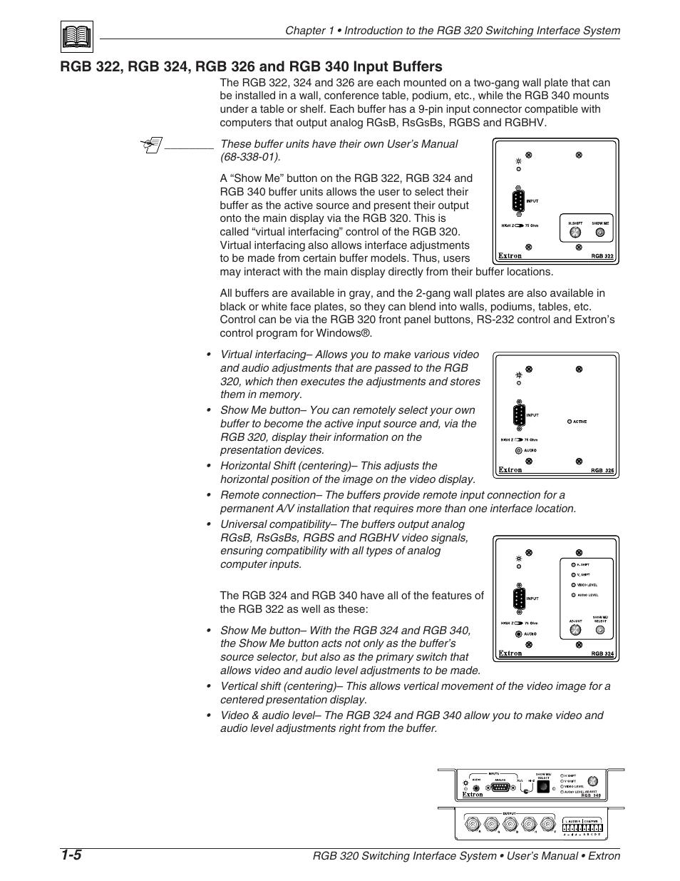 Extron Electronics RGB 320 User Manual | Page 10 / 40