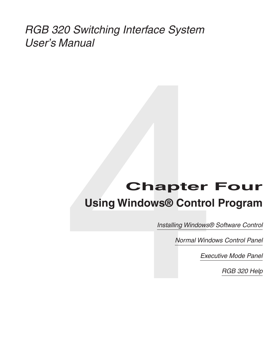 Extron Electronics RGB 320 User Manual | Page 23 / 40