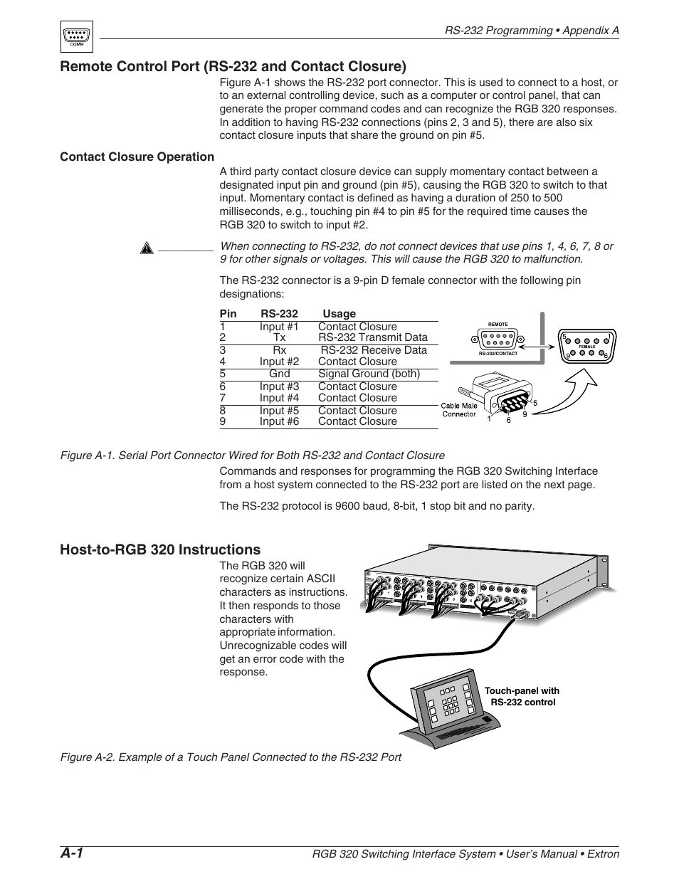 Host-to-rgb 320 instructions | Extron Electronics RGB 320 User Manual | Page 28 / 40