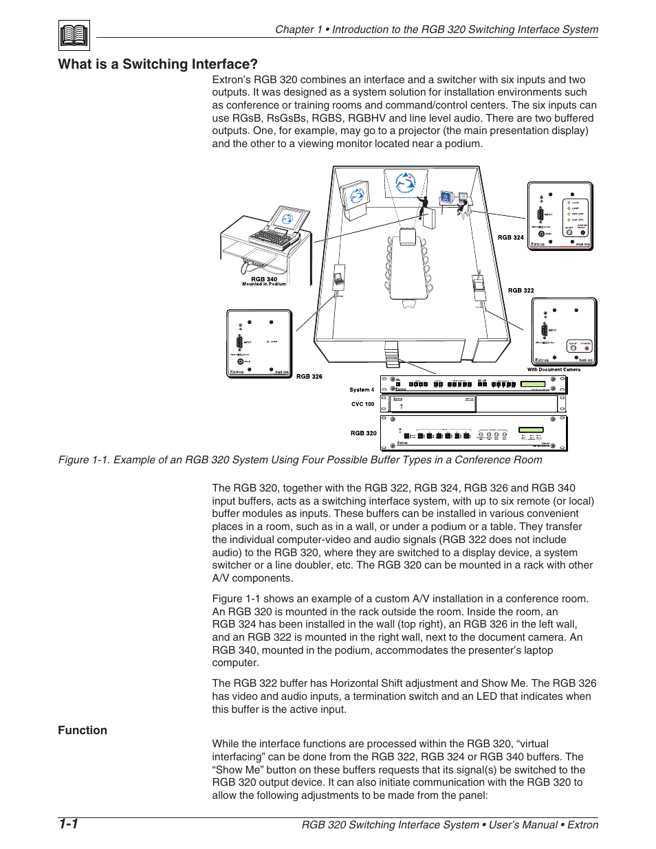 What is a switching interface | Extron Electronics RGB 320 User Manual | Page 6 / 40