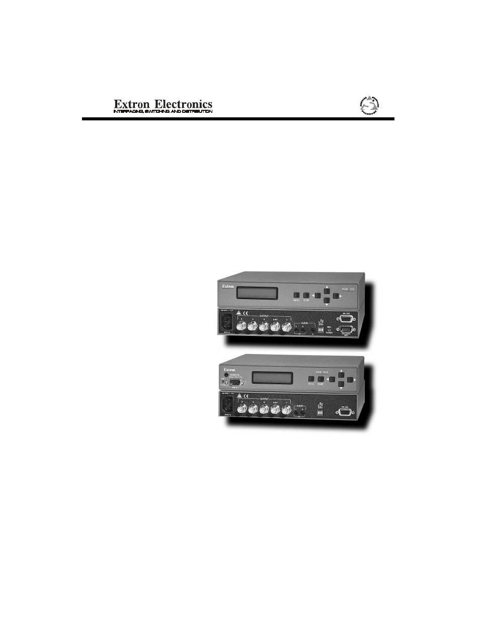 Extron Electronics RGB 302_304 User Manual | 44 pages