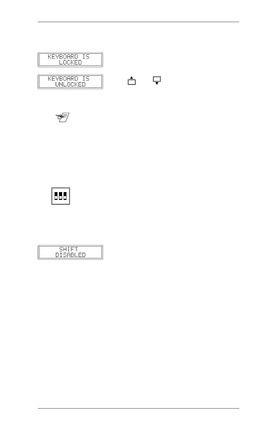 Keyboard lock/unlock menu, Digital display sync processing | Extron Electronics RGB 302_304 User Manual | Page 27 / 44