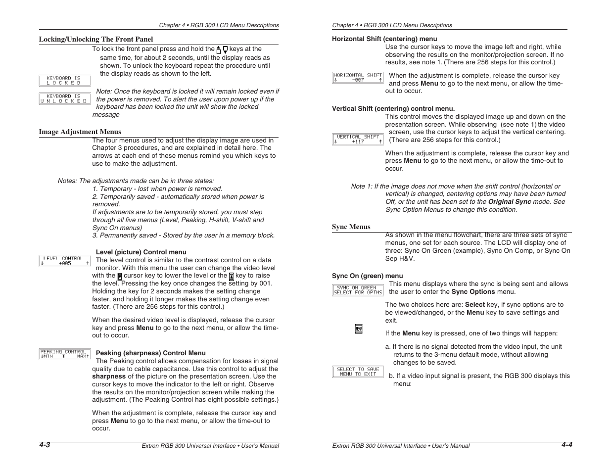 Extron Electronics RGB 300 User Manual | Page 15 / 31