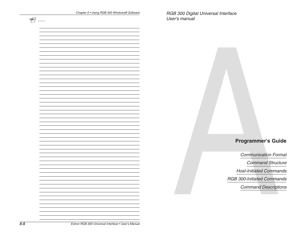Extron Electronics RGB 300 User Manual | Page 20 / 31