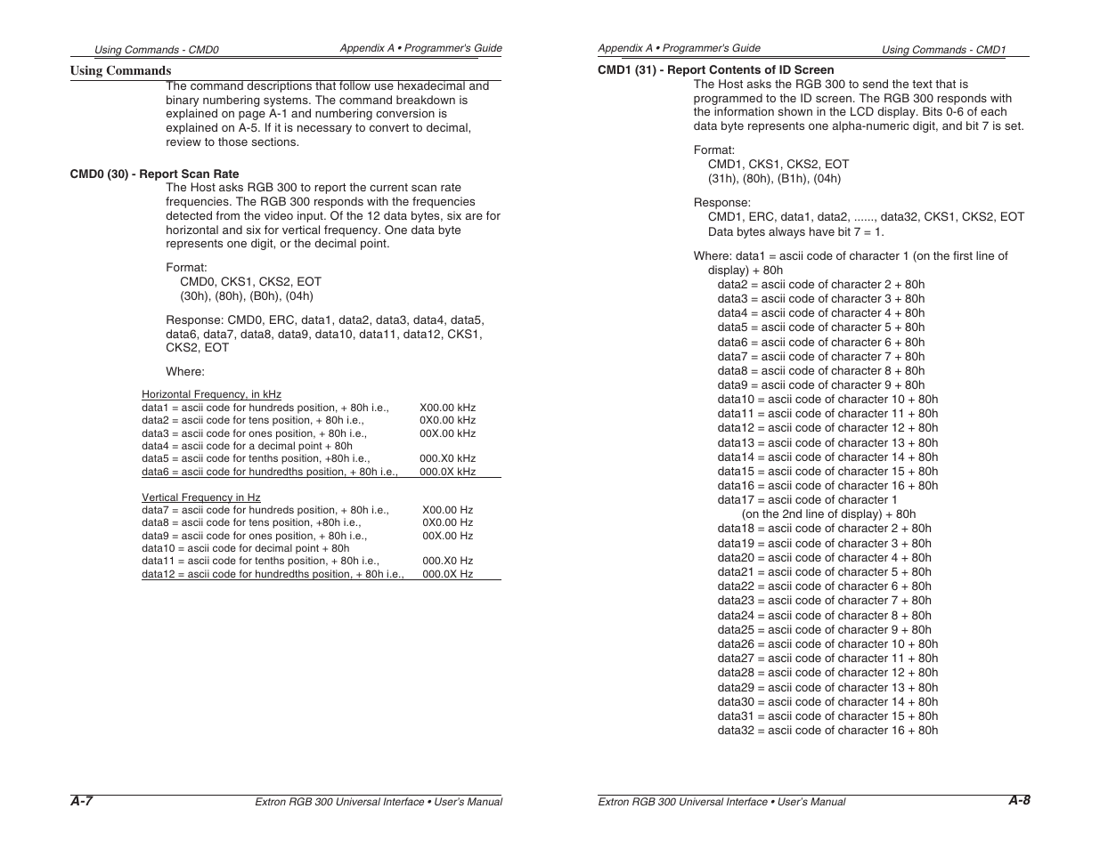 Extron Electronics RGB 300 User Manual | Page 24 / 31