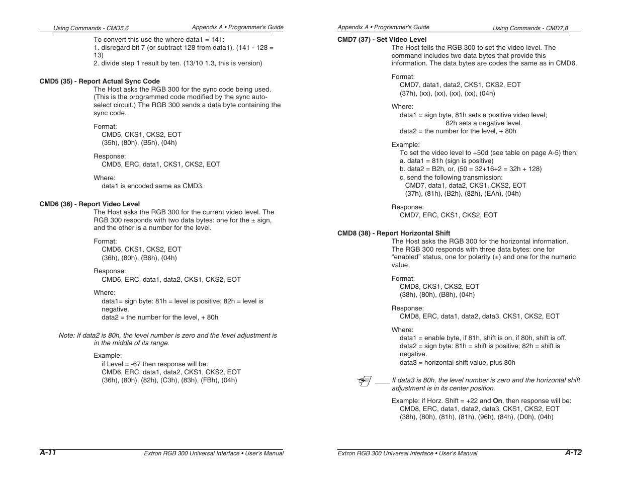 Extron Electronics RGB 300 User Manual | Page 26 / 31