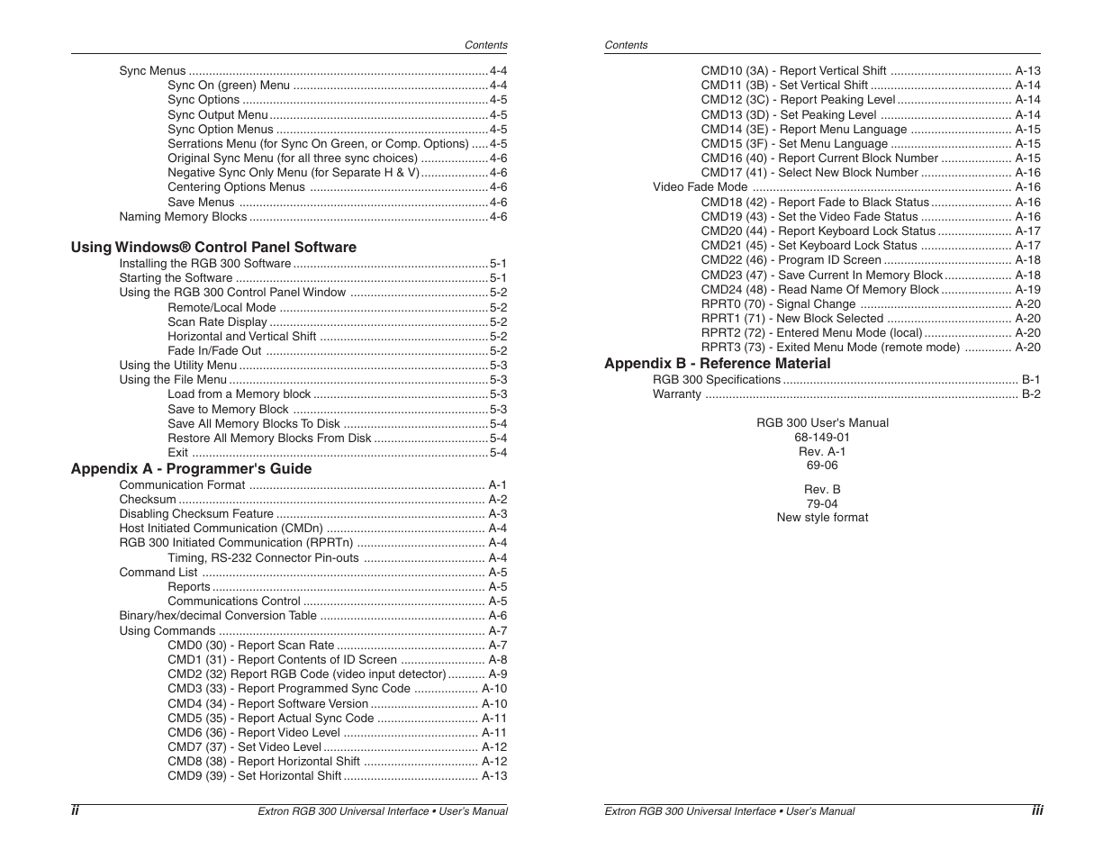 Extron Electronics RGB 300 User Manual | Page 3 / 31