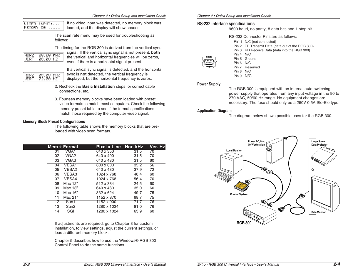 Extron Electronics RGB 300 User Manual | Page 9 / 31