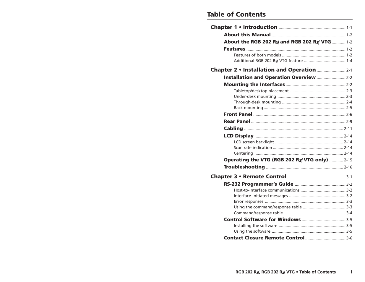 Extron Electronics RGB 202xi VTG User Guide User Manual | Page 3 / 21