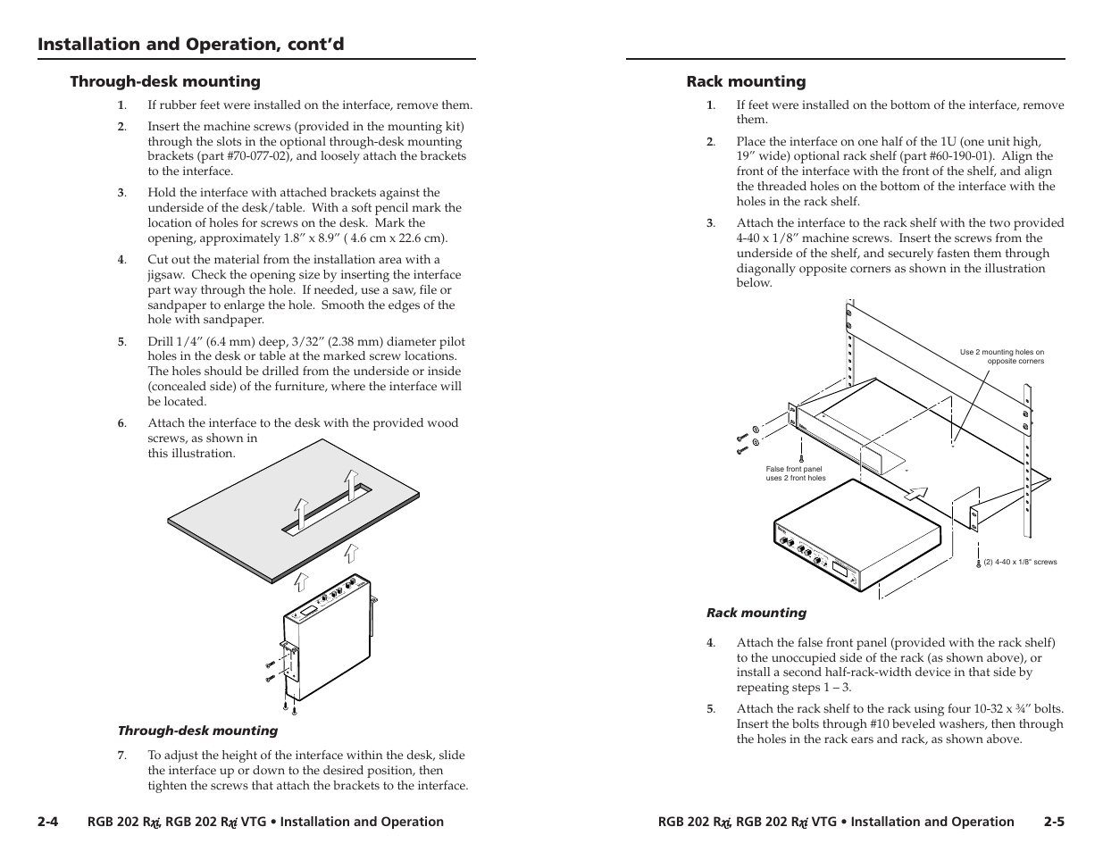 Extron Electronics RGB 202xi VTG User Guide User Manual | Page 8 / 21