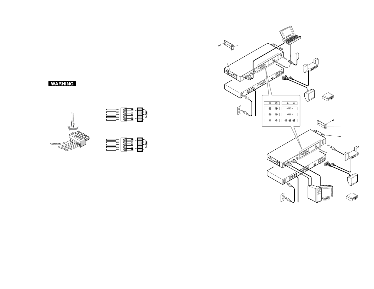 Installation and operation, cont’d | Extron Electronics RGB 168xi VGA User Guide User Manual | Page 15 / 22