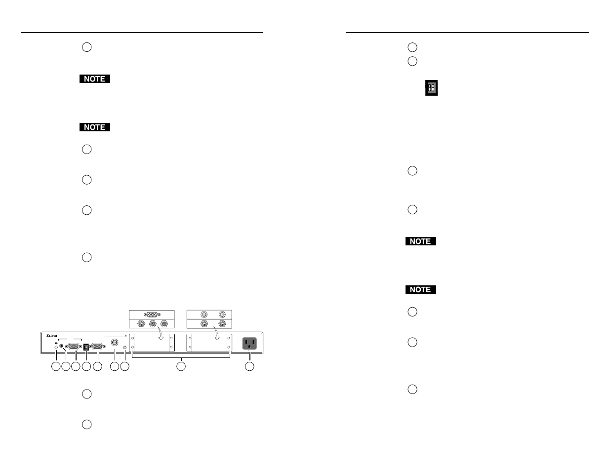 Installation and operation, cont’d, Id pin 4 id pin 11, Rgb 168 xi xi xi xi xi front panel | Extron Electronics RGB 168xi VGA User Guide User Manual | Page 8 / 22