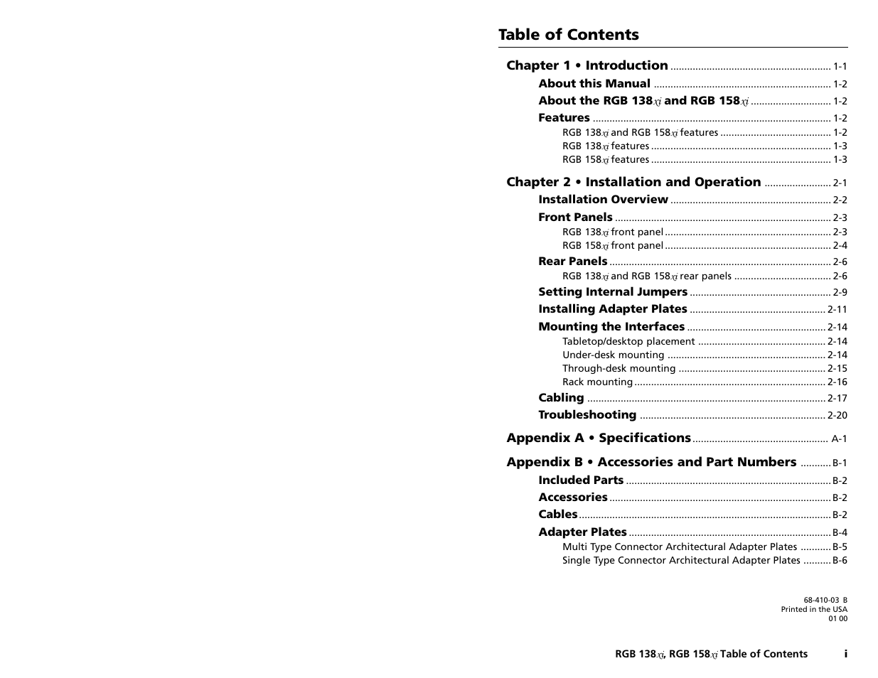 Extron Electronics RGB 158xi VGA User Guide User Manual | Page 3 / 22