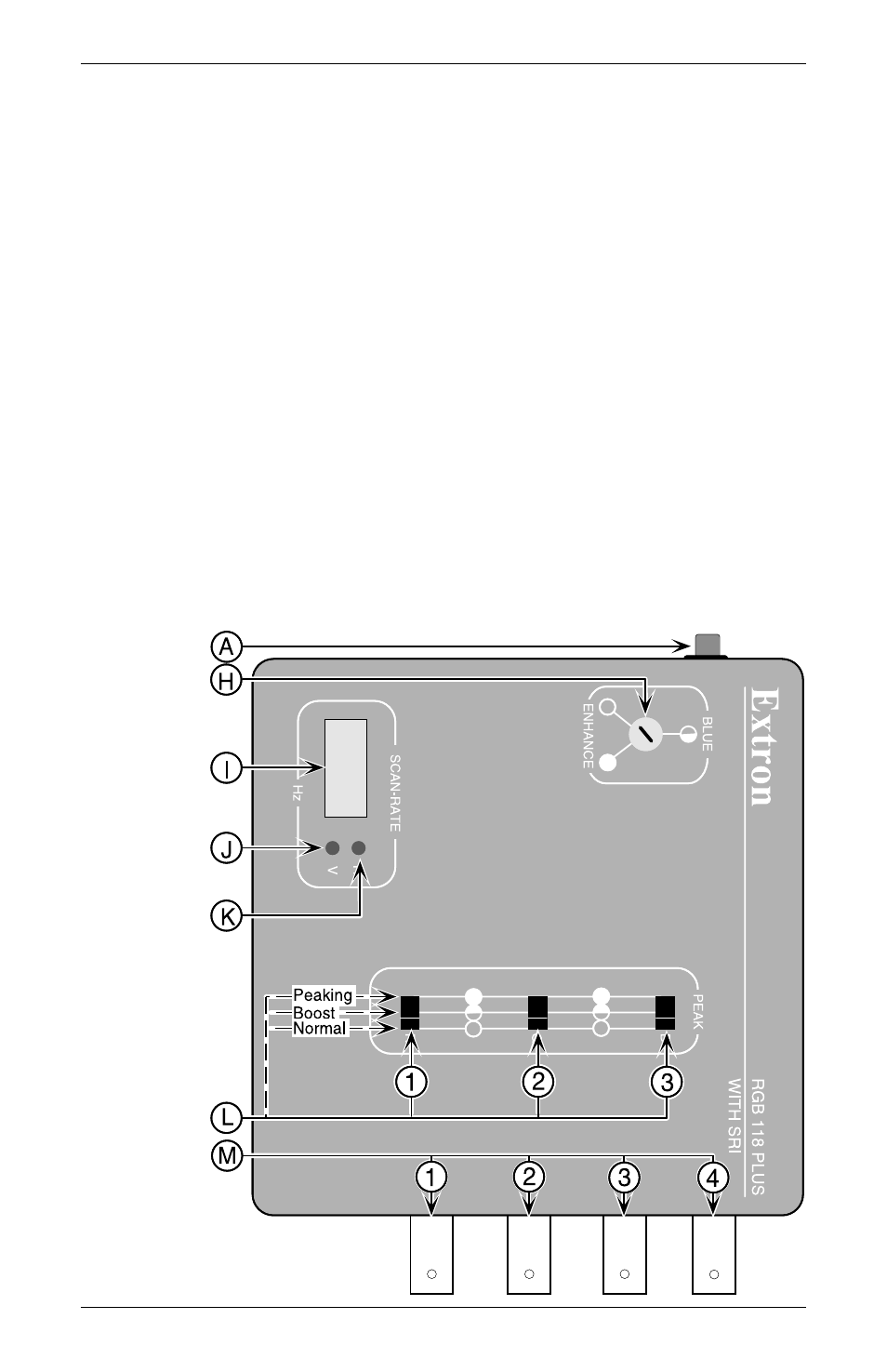 Top panel | Extron Electronics RGB 118 Plus User Guide User Manual | Page 9 / 23