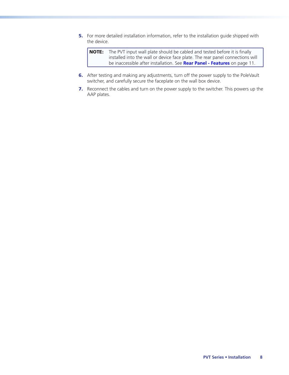 Extron Electronics PVT Series User Guide User Manual | Page 14 / 26