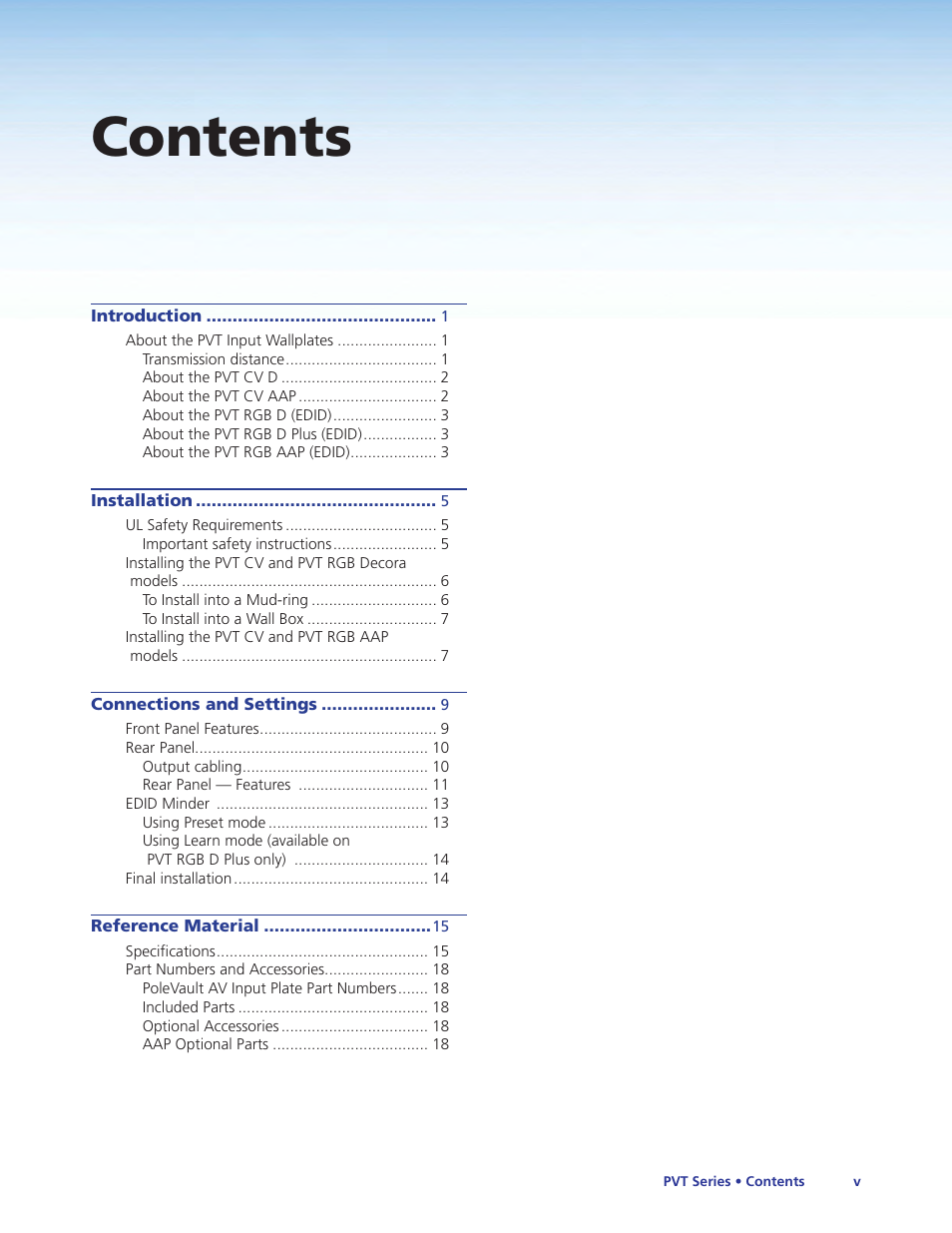 Extron Electronics PVT Series User Guide User Manual | Page 5 / 26