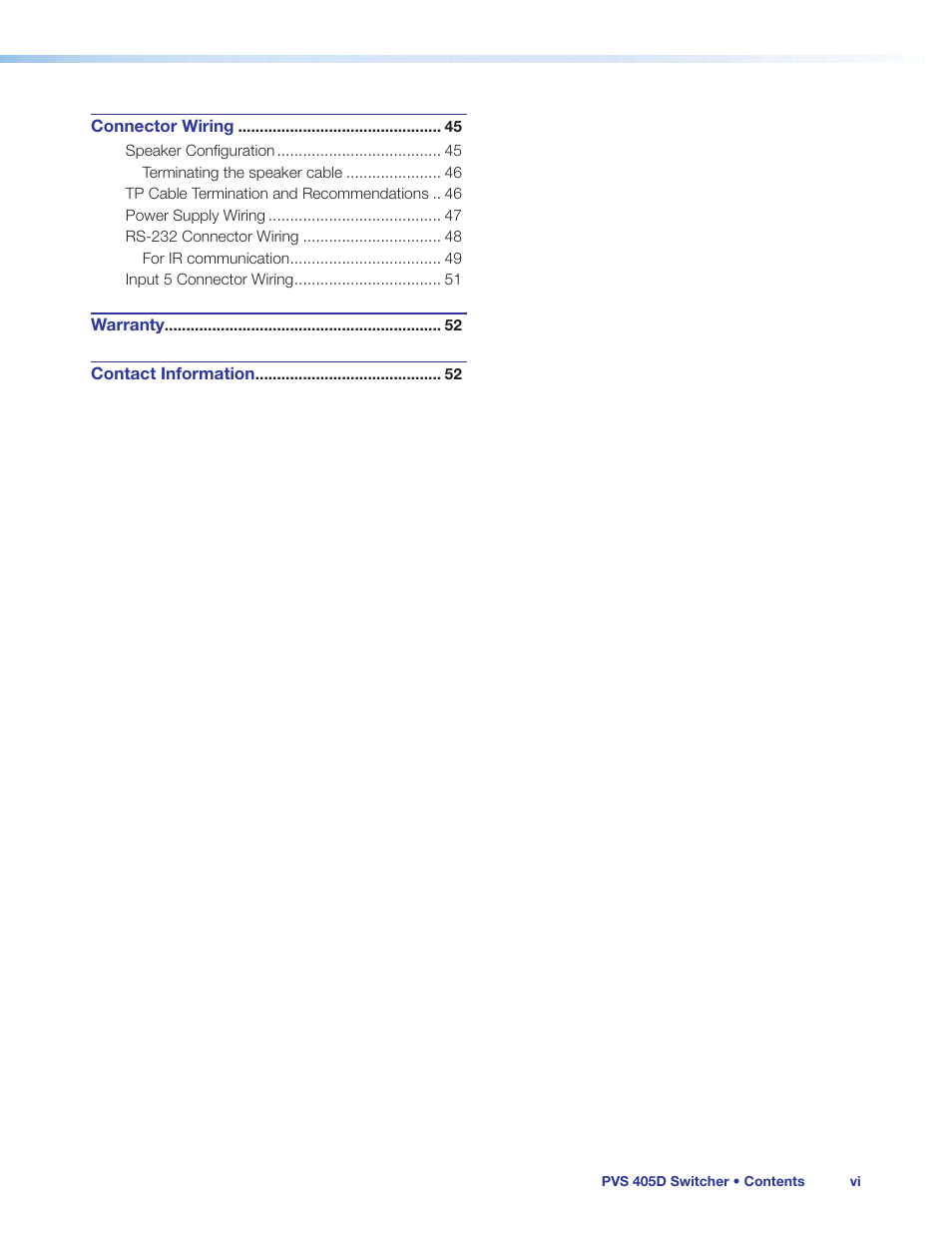 Extron Electronics PVS 405D User Guide User Manual | Page 6 / 58