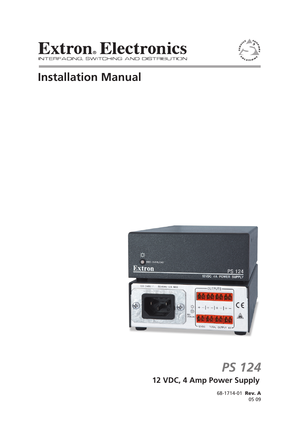 Extron Electronics PS 124 User Manual | 24 pages