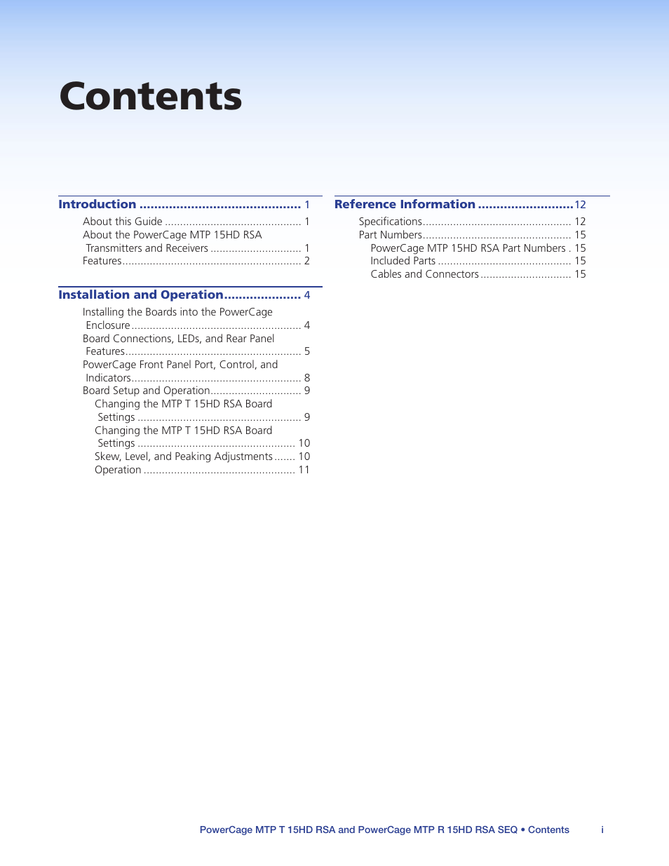 Extron Electronics PowerCage MTP 15HD RSA Series User Guide User Manual | Page 4 / 20