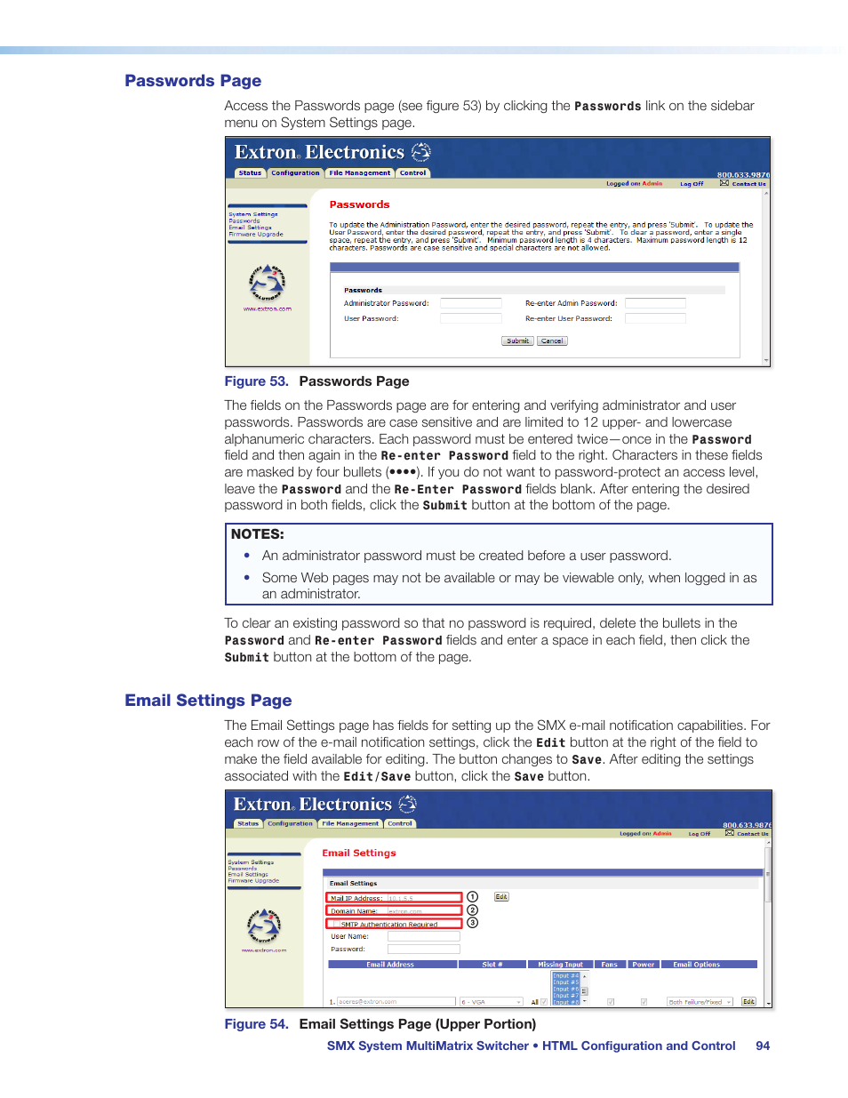 Extron Electronics SMX System User Guide User Manual | Page 100 / 124