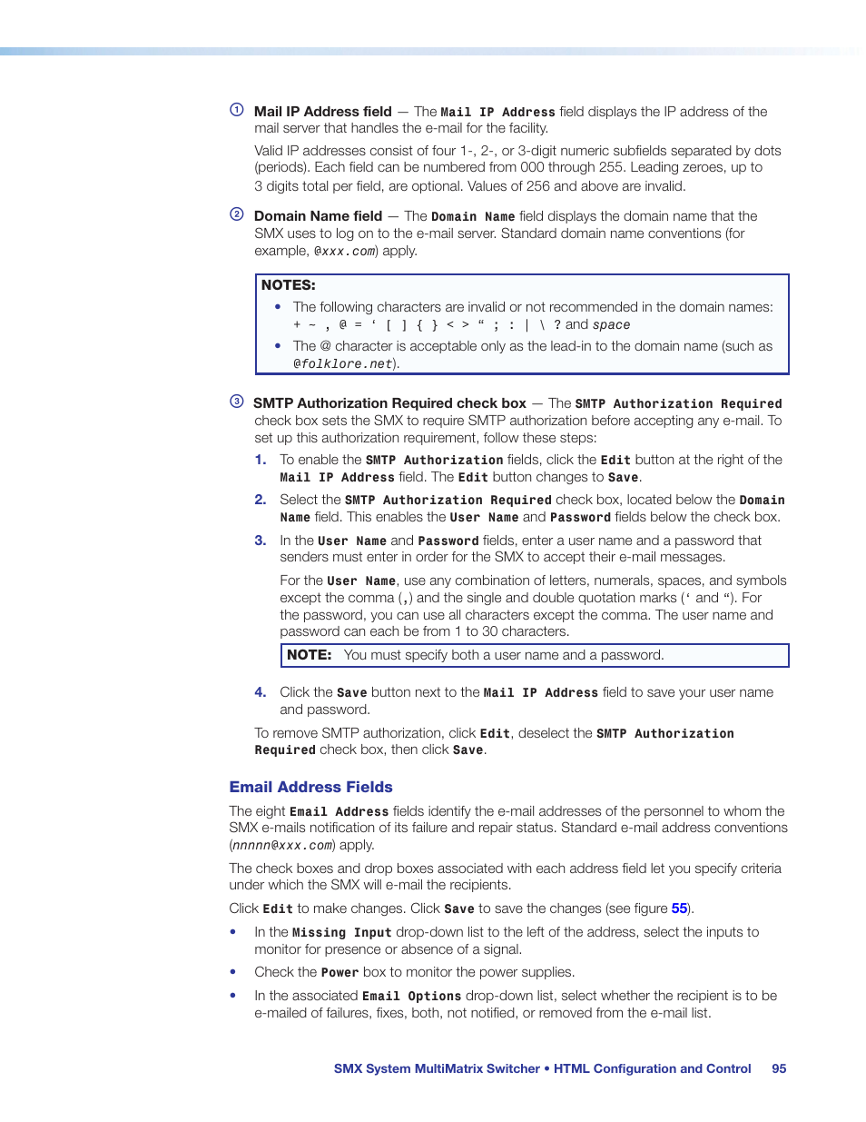 Extron Electronics SMX System User Guide User Manual | Page 101 / 124