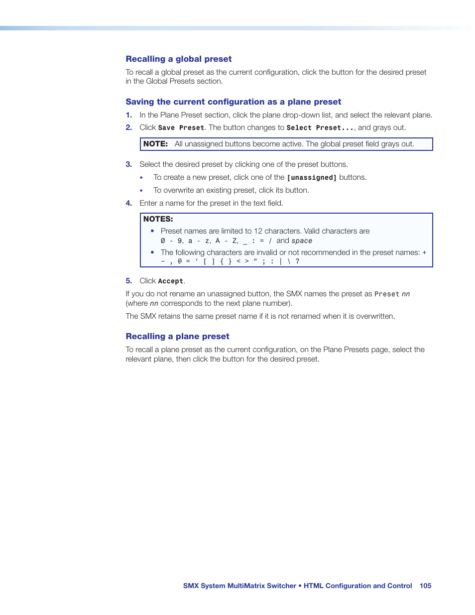Extron Electronics SMX System User Guide User Manual | Page 111 / 124