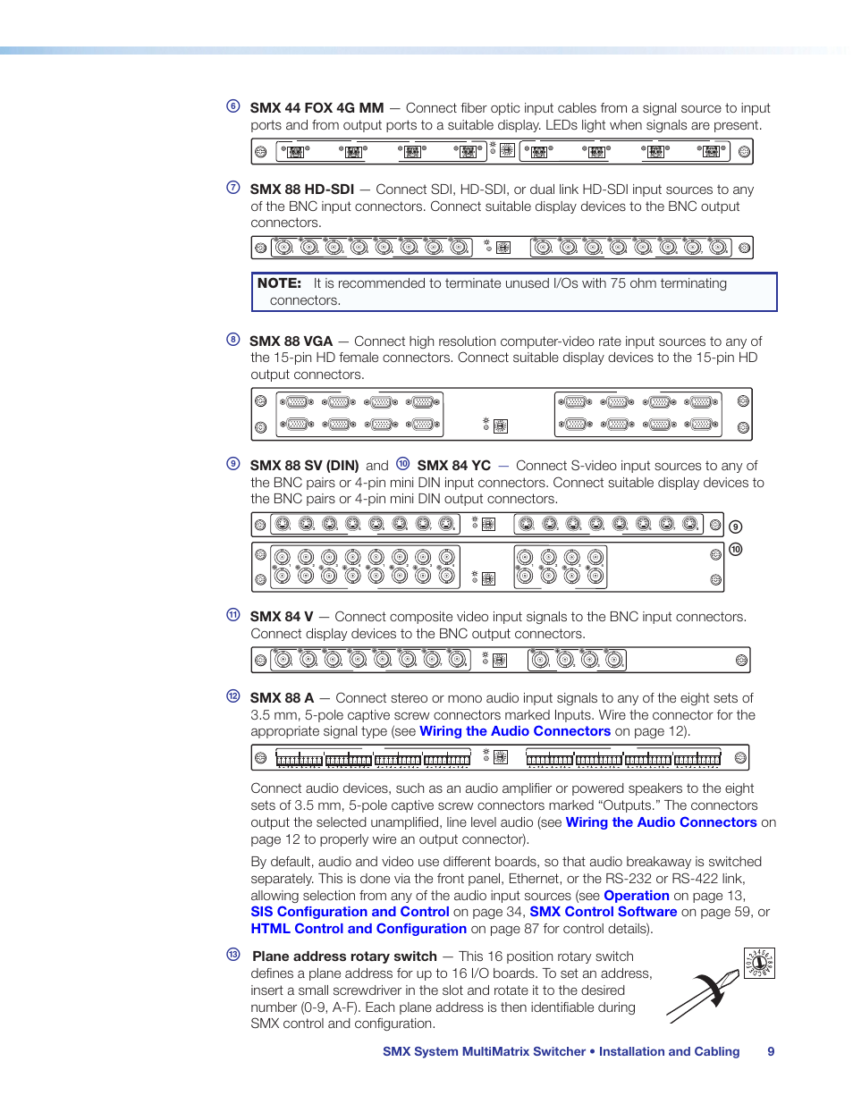 I j k, Smx 88 sv (din) and, Smx 84 yc | Extron Electronics SMX System User Guide User Manual | Page 15 / 124