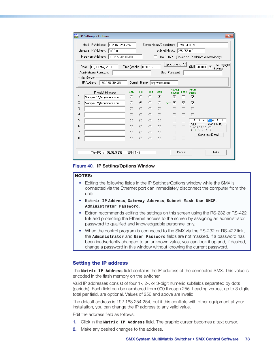 Extron Electronics SMX System User Guide User Manual | Page 84 / 124