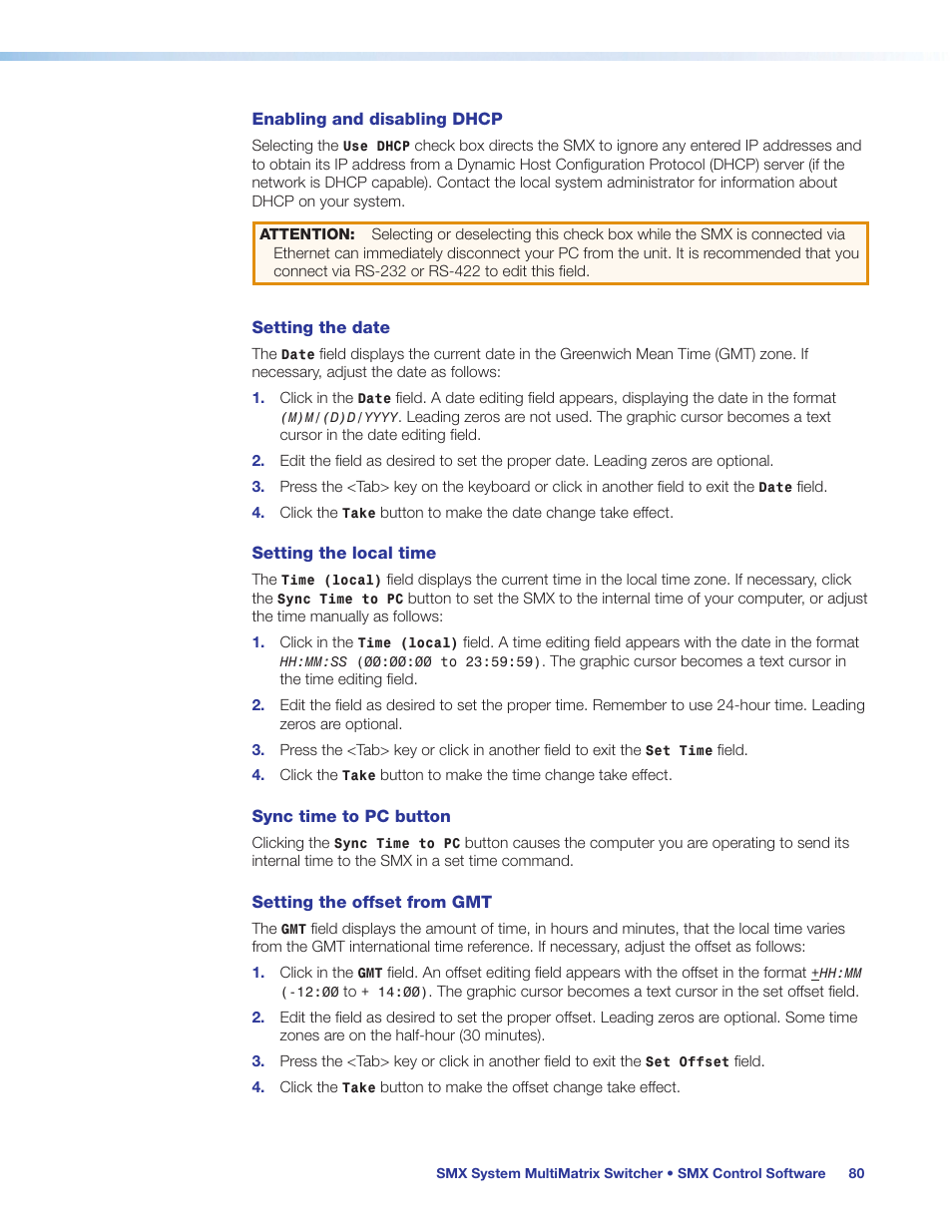 Extron Electronics SMX System User Guide User Manual | Page 86 / 124