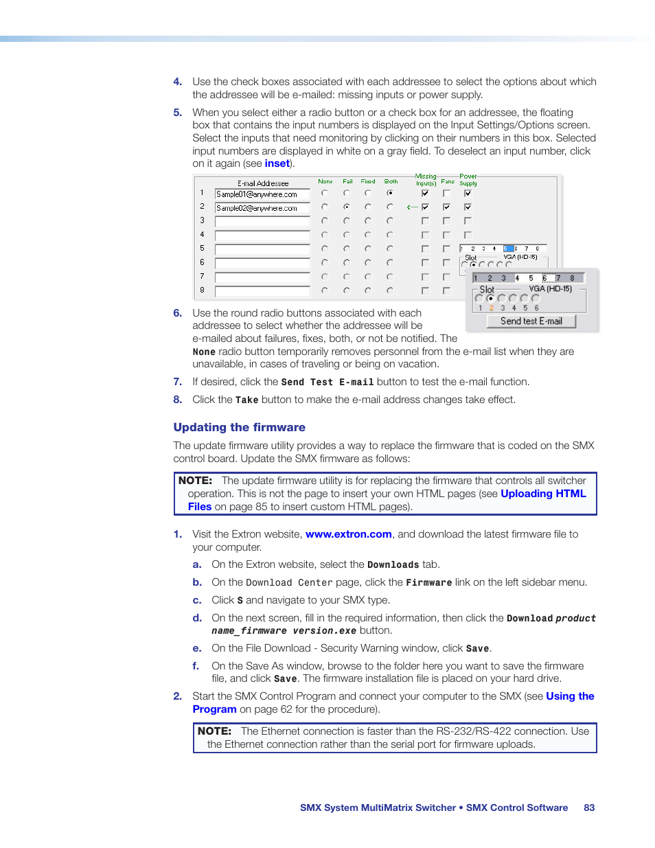 Extron Electronics SMX System User Guide User Manual | Page 89 / 124