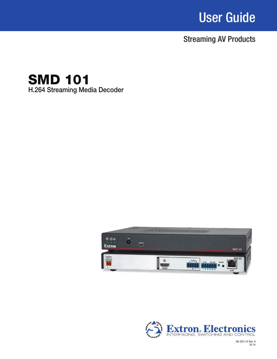 Extron Electronics SMD 101 User Guide User Manual | 105 pages