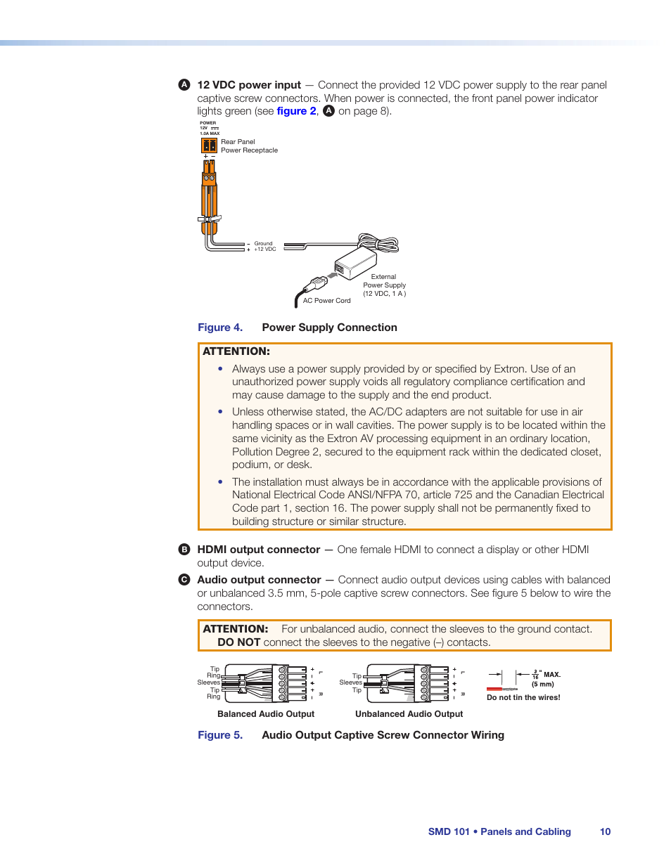 Extron Electronics SMD 101 User Guide User Manual | Page 16 / 105