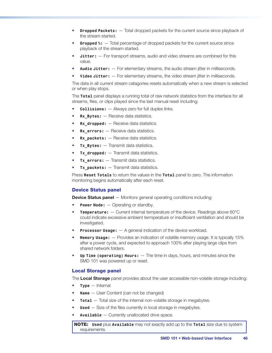 Extron Electronics SMD 101 User Guide User Manual | Page 52 / 105
