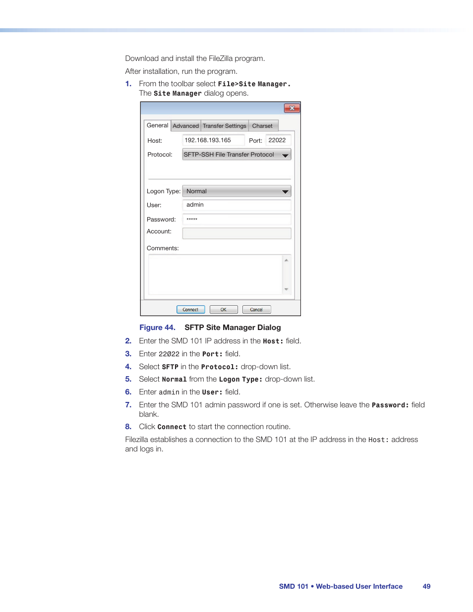 Extron Electronics SMD 101 User Guide User Manual | Page 55 / 105