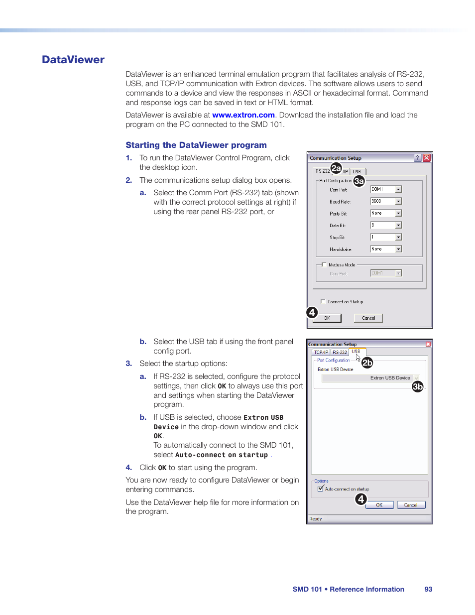 Dataviewer, Цэ э 4 4, Хь ь 4 4 | Extron Electronics SMD 101 User Guide User Manual | Page 99 / 105