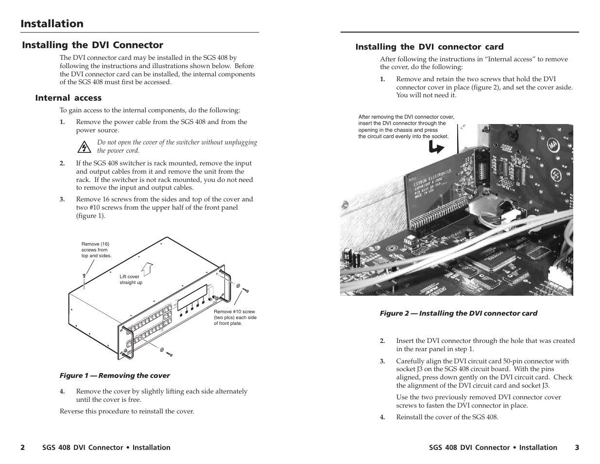 Extron Electronics SGS 408 DVI User Guide User Manual | Page 2 / 2