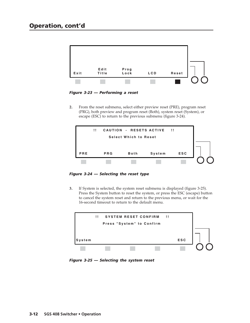 Operation, cont’d | Extron Electronics SGS 408 User Guide User Manual | Page 30 / 64