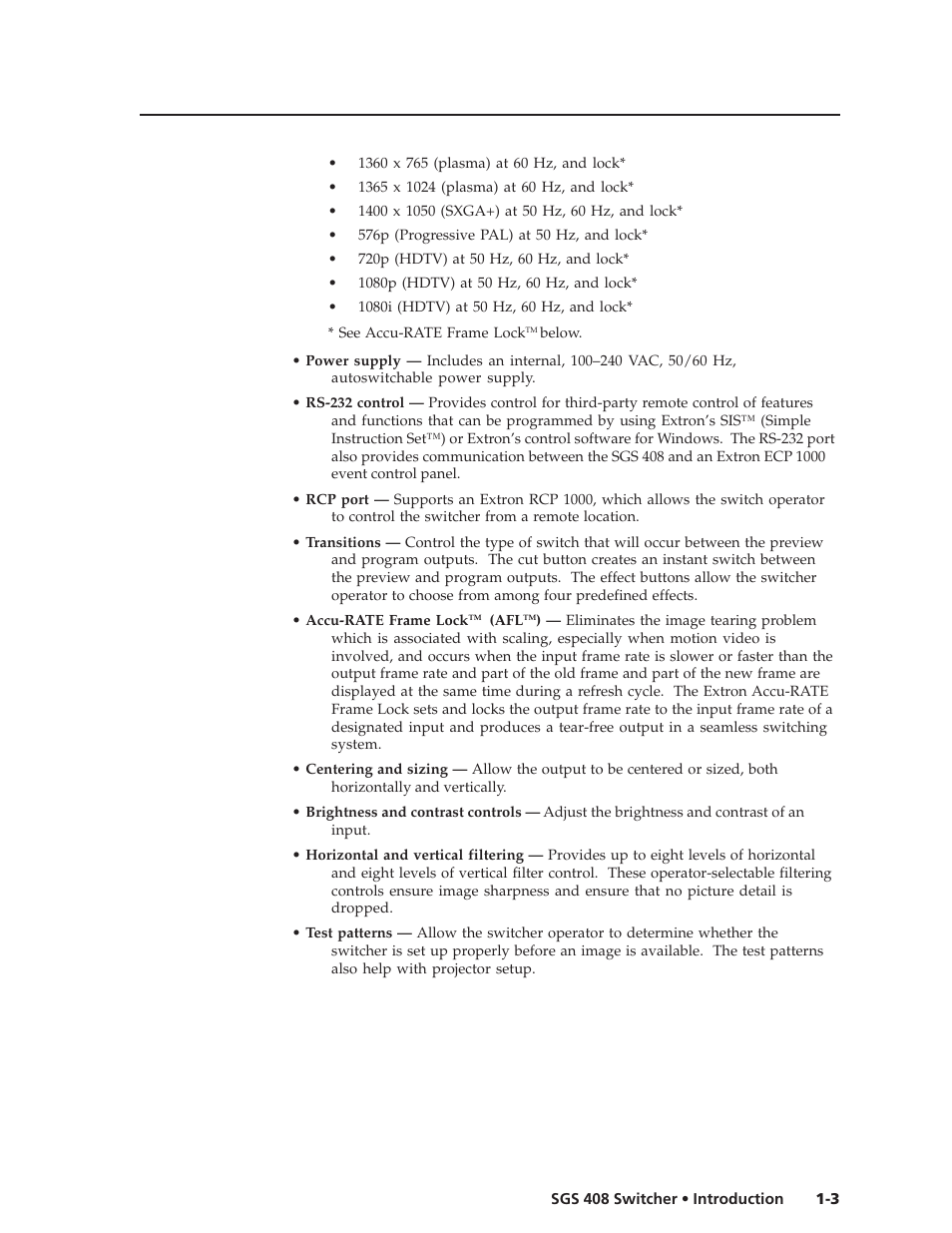 Extron Electronics SGS 408 User Guide User Manual | Page 9 / 64