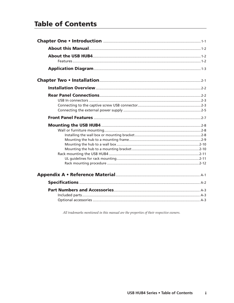 Extron Electronics USB HUB4 Series User Guide User Manual | Page 5 / 28