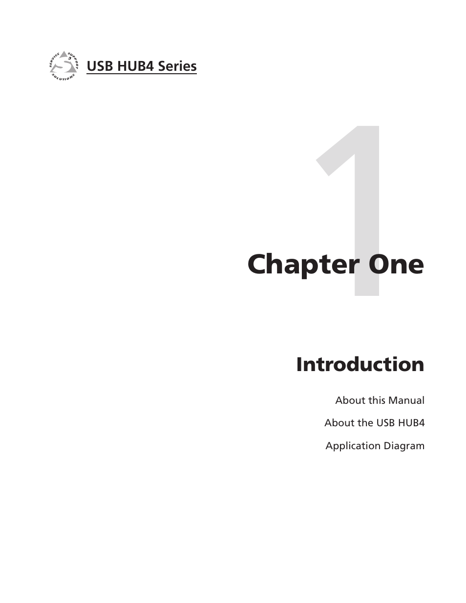 Chapter 1: introduction, Chapter one • introduction | Extron Electronics USB HUB4 Series User Guide User Manual | Page 7 / 28