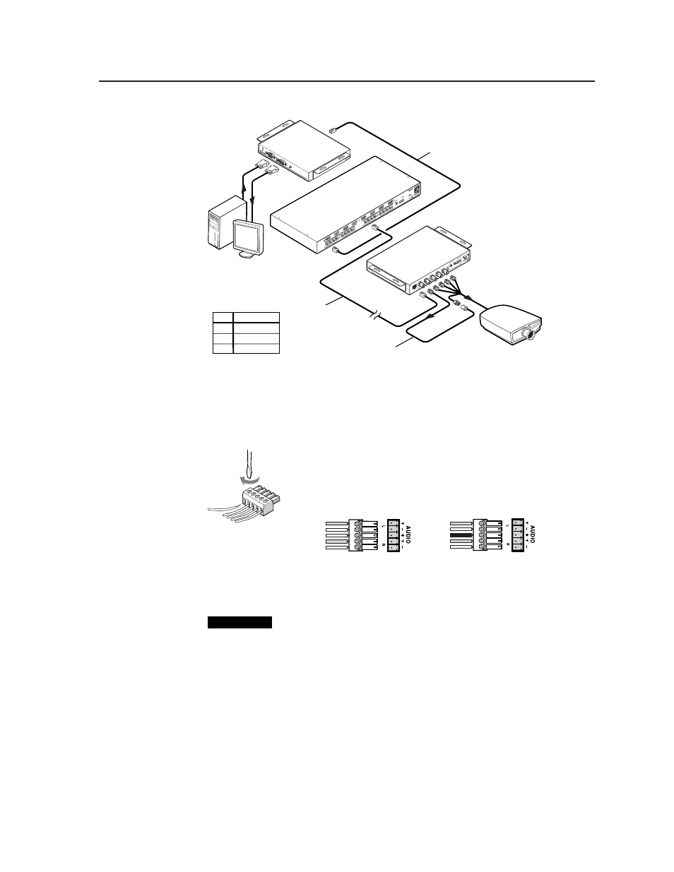 Audio outputs connectors (tpx 88 a only) | Extron Electronics TPX 88 A User Guide User Manual | Page 25 / 82