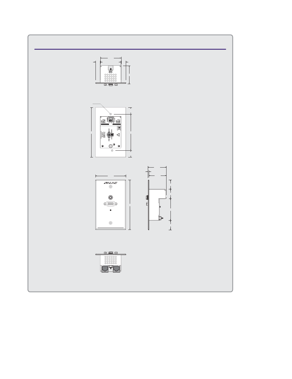 Product dimensions tpt101 twisted pair transmitter | Extron Electronics TPT101_TPR101 User Guide User Manual | Page 20 / 24