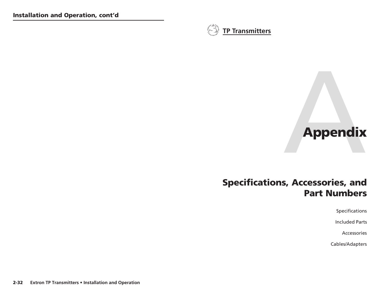 Extron Electronics TP Transmitters User Guide User Manual | Page 24 / 31