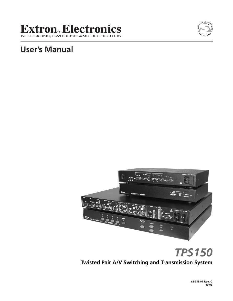 Extron Electronics TPS150 User Guide User Manual | 54 pages