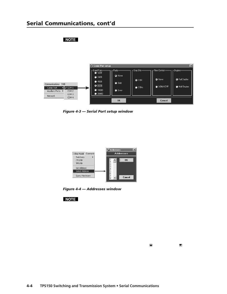 Serial communications, cont’d | Extron Electronics TPS150 User Guide User Manual | Page 32 / 54
