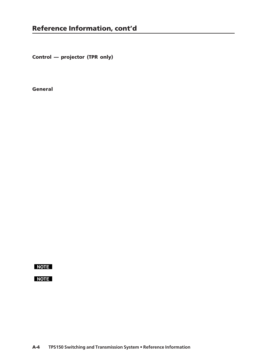 Reference information, cont’d | Extron Electronics TPS150 User Guide User Manual | Page 50 / 54