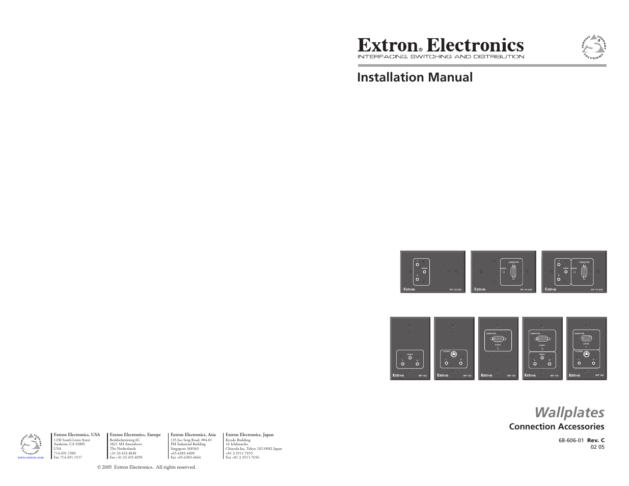 Extron Electronics Wallplates Installation User Manual | 15 pages