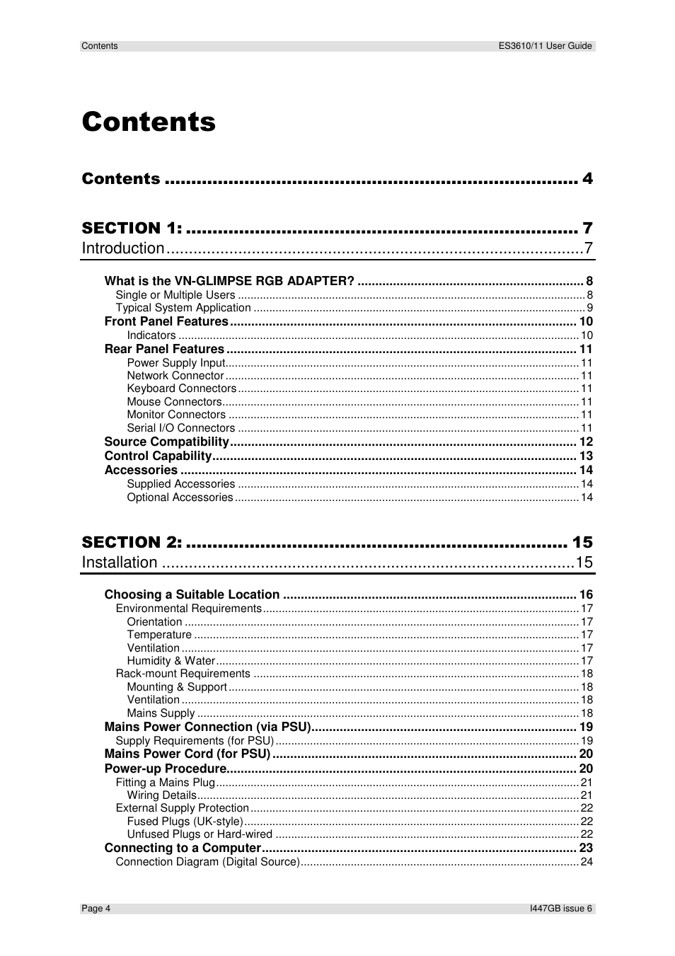 Extron Electronics ES3610_11 User Guide User Manual | Page 4 / 59