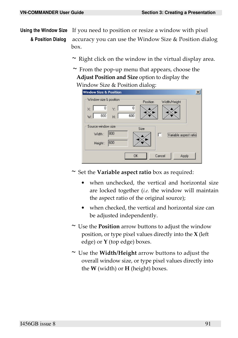 Extron Electronics VN-COMMANDER User Manual | Page 101 / 155